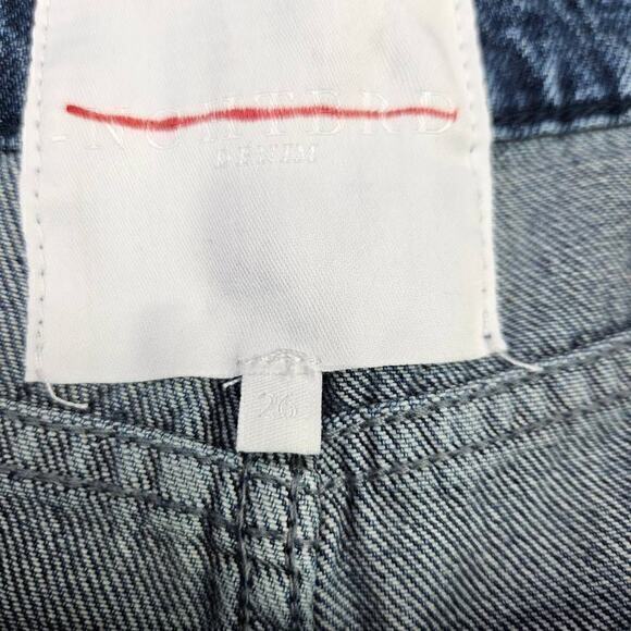 NGHTBRD V's True Blue Asymmetrical High Rise Shorts Size 26 - Picture 4 of 7